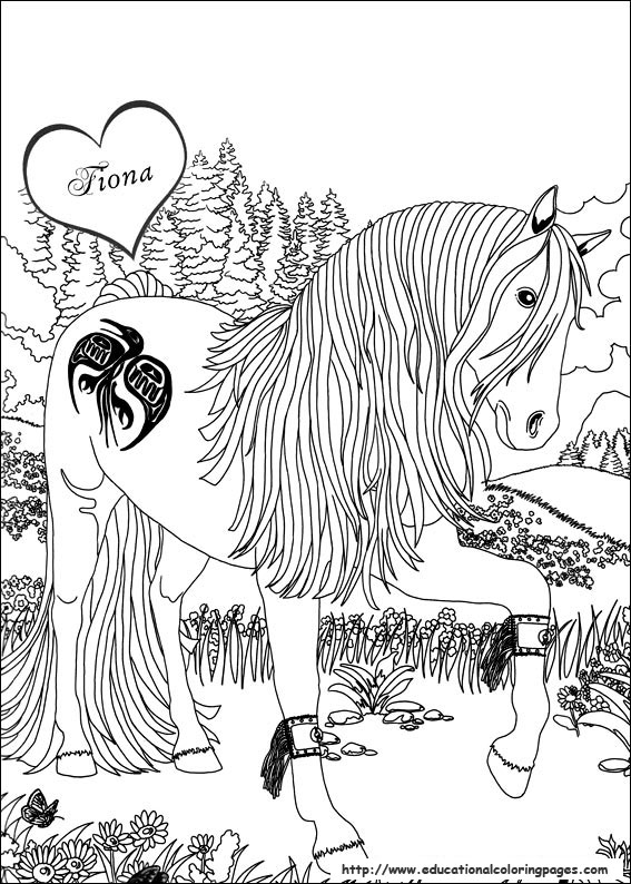 magical horse coloring pages - photo #17