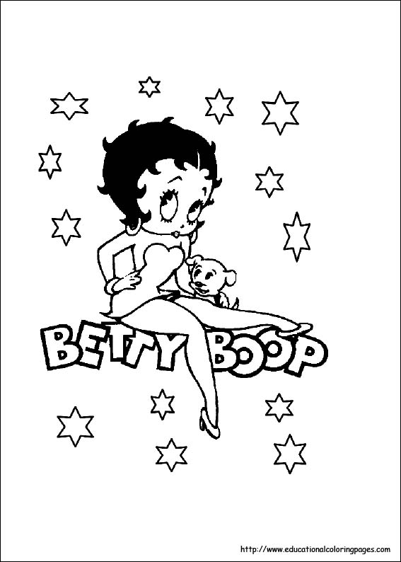baby betty boop coloring pages - photo #17