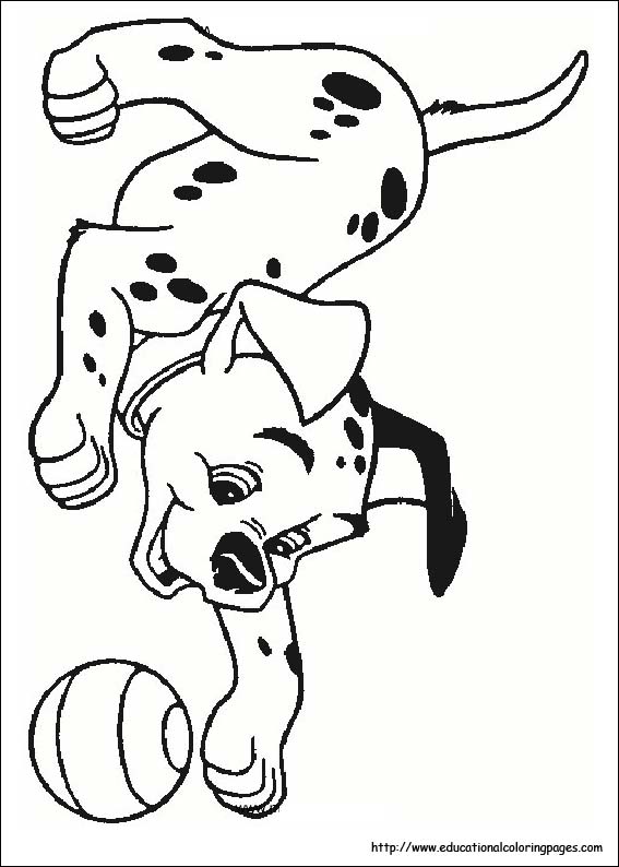 dalmation coloring book pages - photo #3