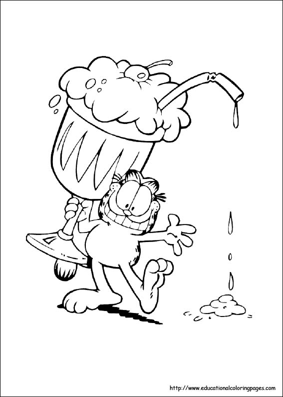 garfield free coloring pages - photo #28