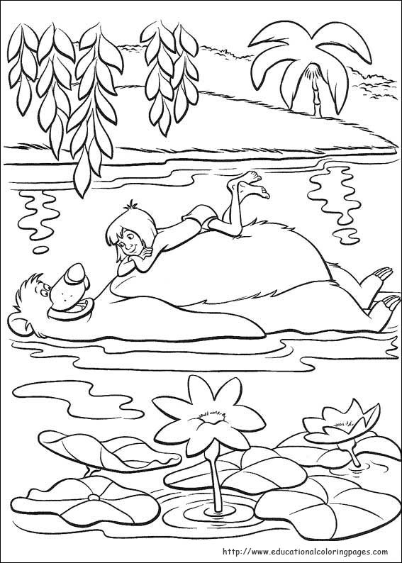 images jungle book coloring pages - photo #12