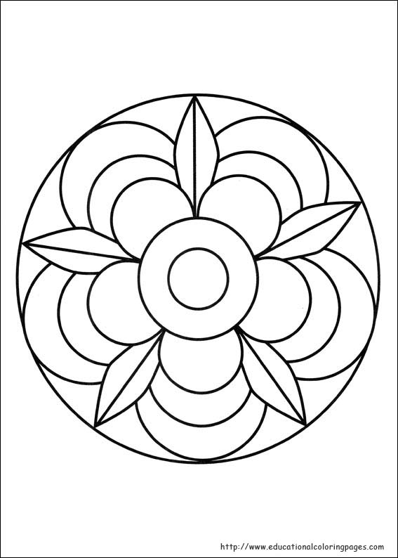 mandala coloring pages for kids - photo #30