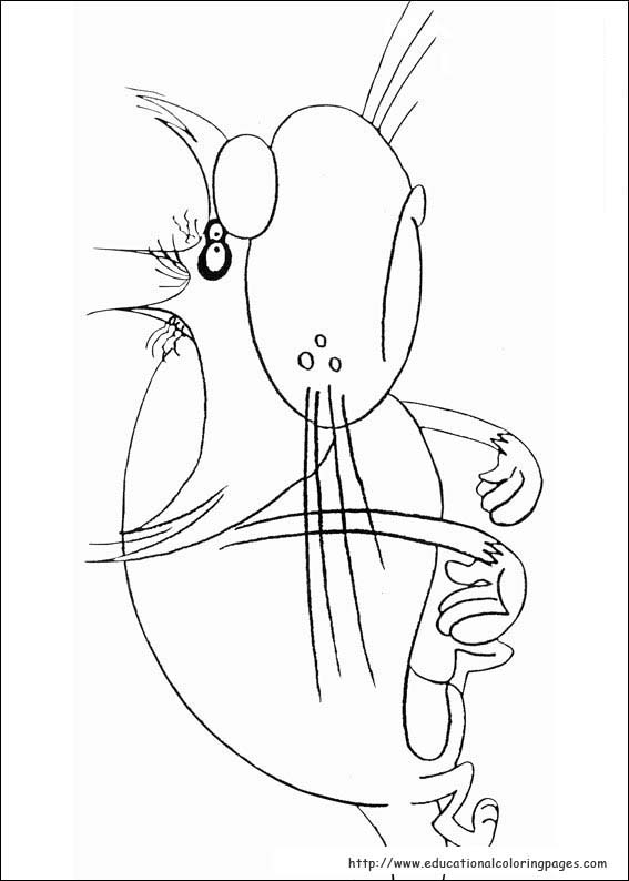 oggy and olivia coloring pages - photo #20