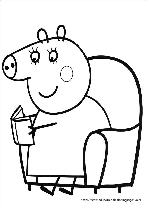 daddy pig images coloring pages - photo #21