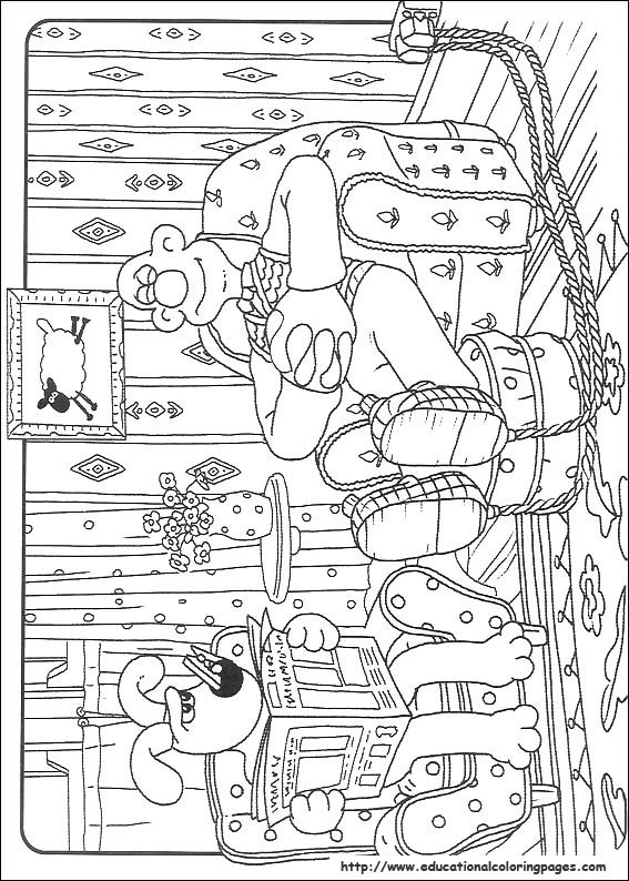 wallace and gromit were rabbit coloring pages - photo #11