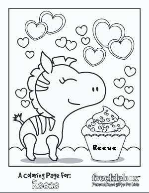 valentine's day loving zebra colouring pages