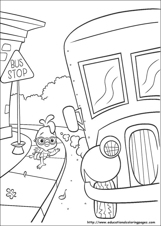 Chicken little Coloring Pages   Educational Fun Kids Coloring Pages and ...