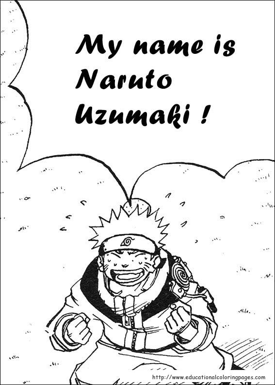 Naruto Coloring Pages   Educational Fun Kids Coloring Pages and ...