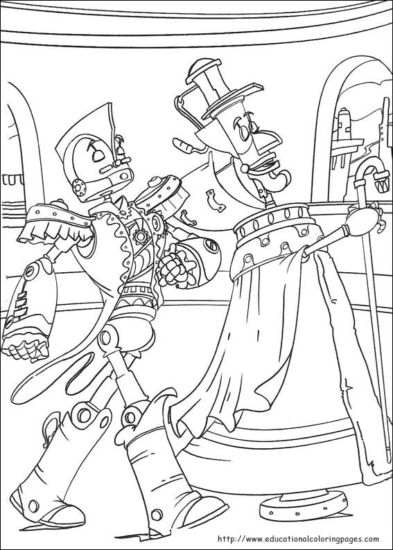 Robots Coloring Pages - Educational Fun Kids Coloring Pages and
