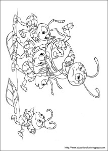 A Bug's Life Coloring Pages - Educational Fun Kids Coloring Pages and ...