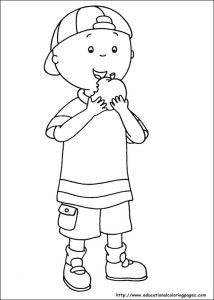 Caillou Coloring Pages - Educational Fun Kids Coloring Pages and