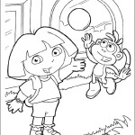 Dora coloring pages