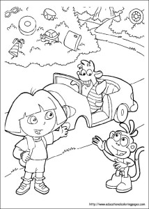Dora Coloring Pages free For Kids