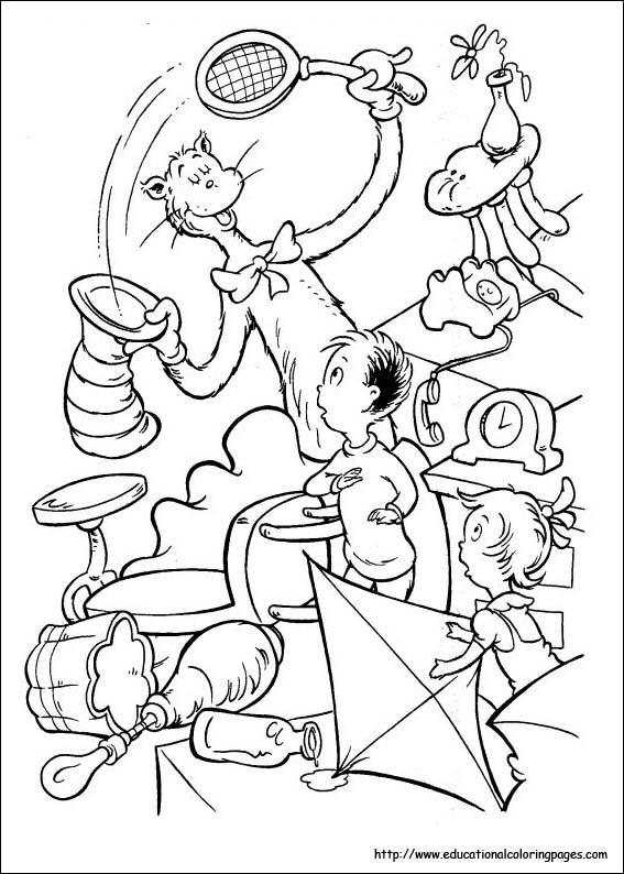 Coloring Pages For Kids   Dr Seuss coloring pages