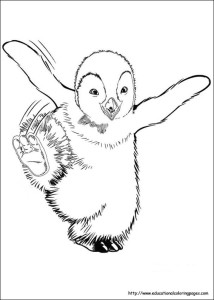 Happy Feet Coloring Pages - Educational Fun Kids Coloring Pages and ...