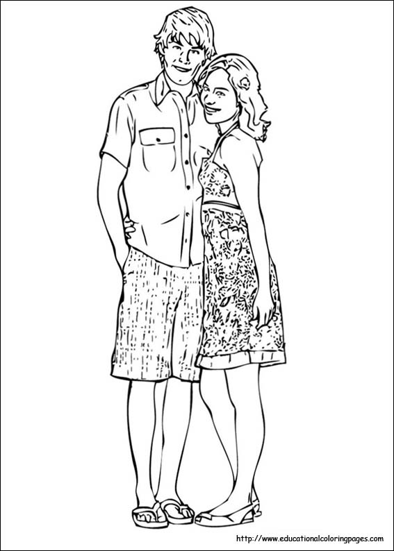 High School Musical   Educational Fun Kids Coloring Pages ...