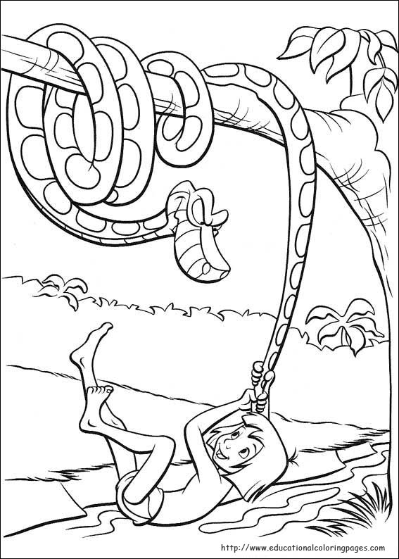 Jungle Book Coloring - Educational Fun Kids Coloring Pages ...