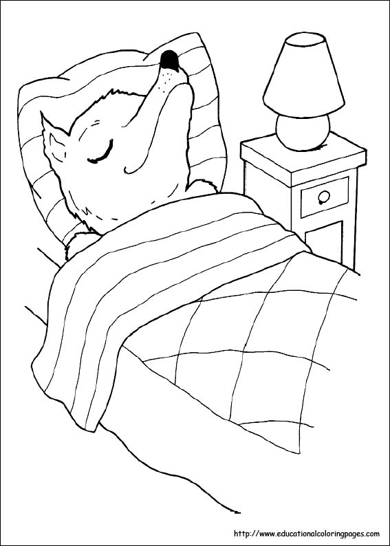 Little Red Riding Hood Coloring Pages free For Kids
