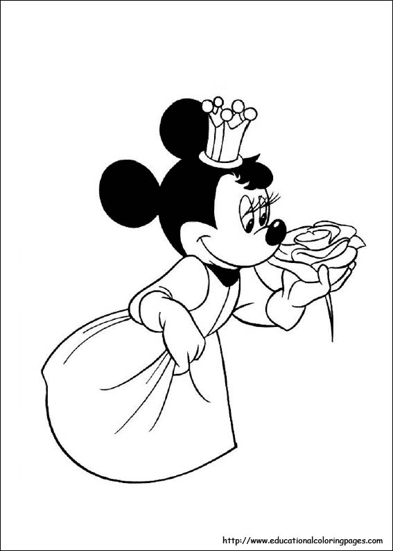 free coloring Minnie Mouse pages