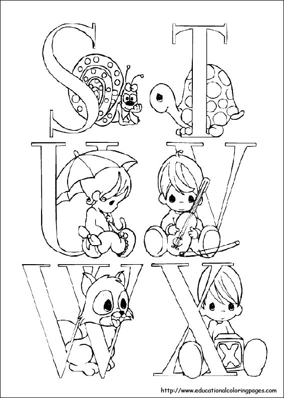 Precious Moments Coloring Pages free For Kids