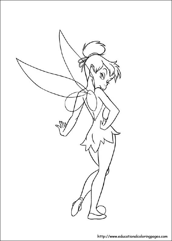 tinkerbell coloring printable disney drawings tinker drawing bell fairy sheets cartoons friends coloringpages101 tattoo educationalcoloringpages movie