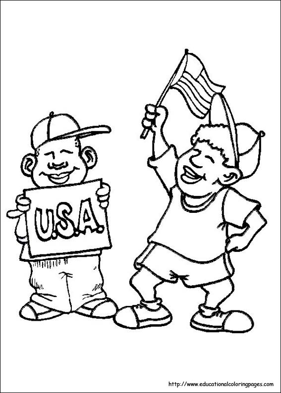 4th of July Coloring Pages - Educational Fun Kids Coloring ...