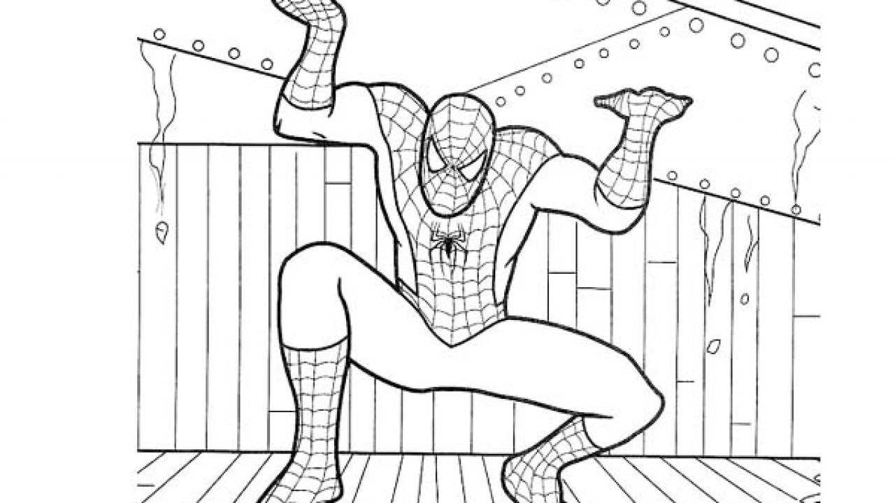 Kids Spiderman coloring pages